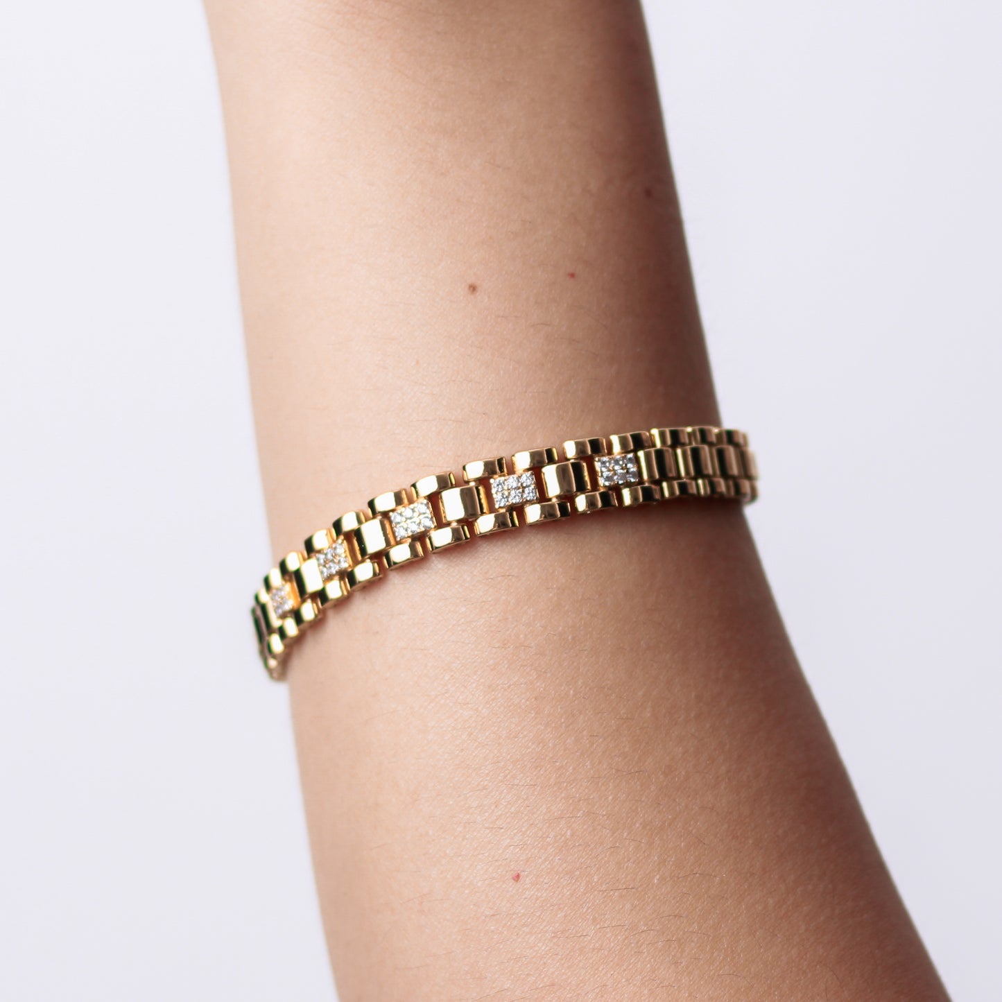 Pulsera en baño de oro 18k