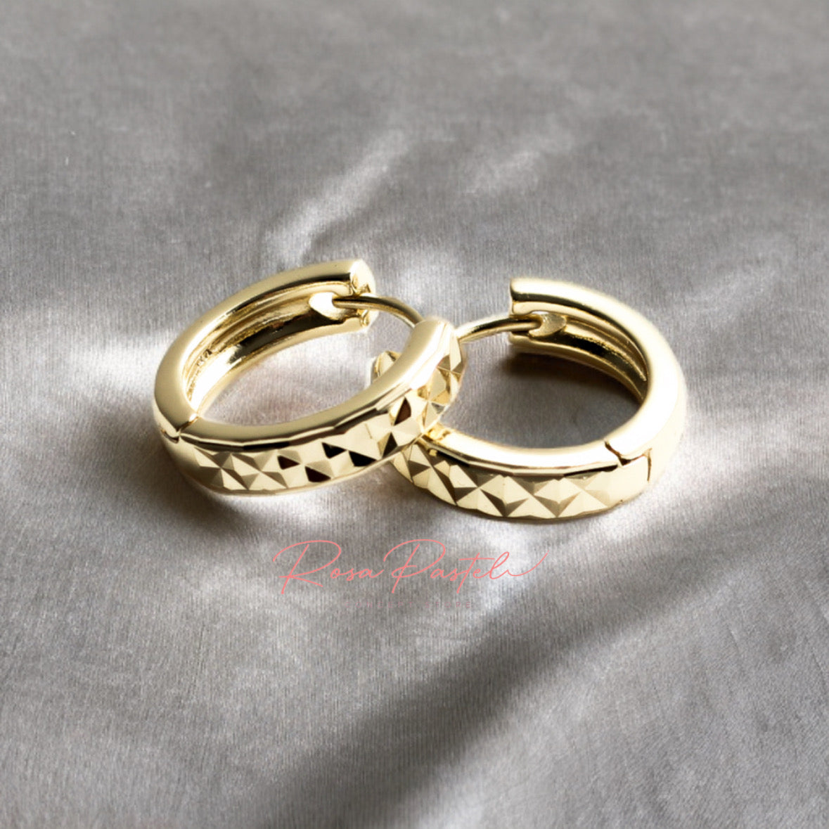 Arete en baño de oro 18k