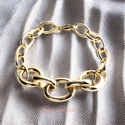 Pulsera en baño de oro 18k