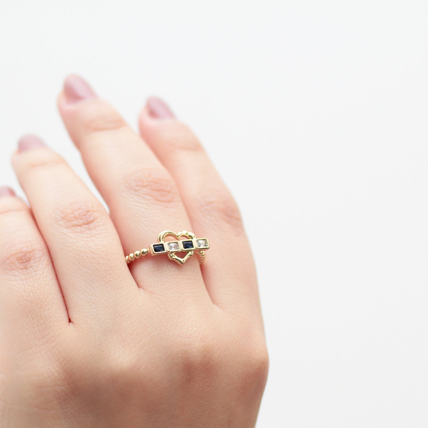 Anillo en baño de oro 18k