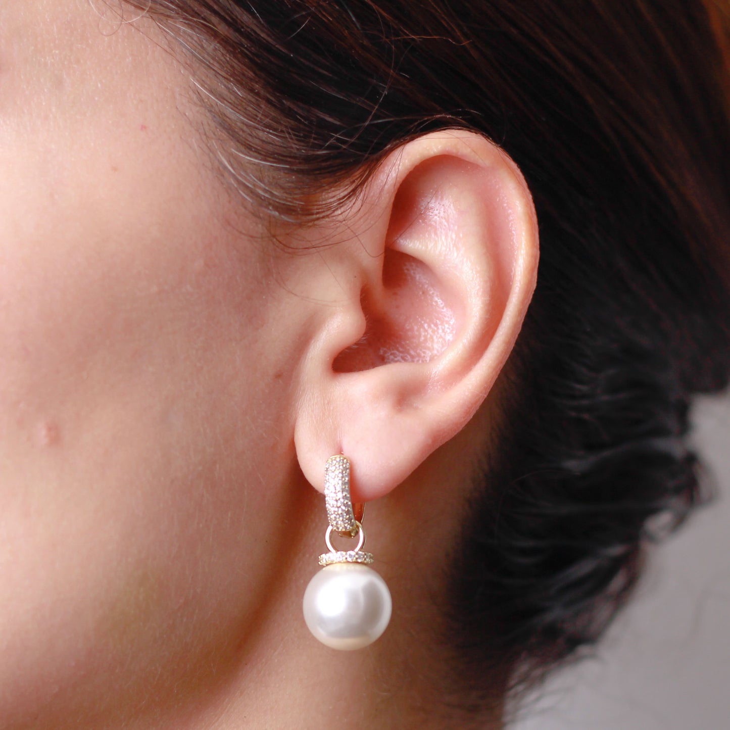 Arete en baño de oro 18k
