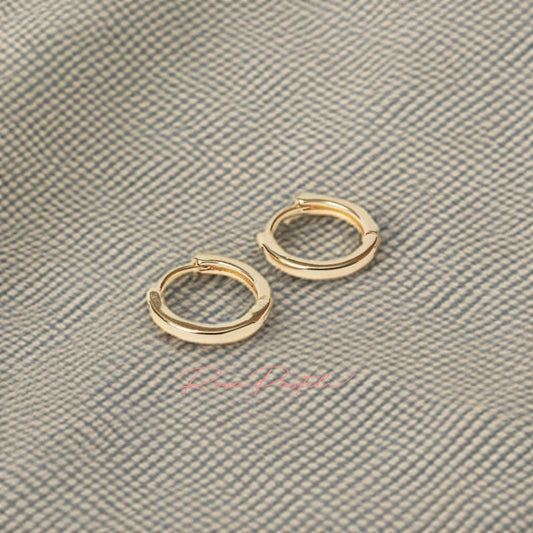 Arete en baño de oro 18k