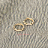 Arete en baño de oro 18k