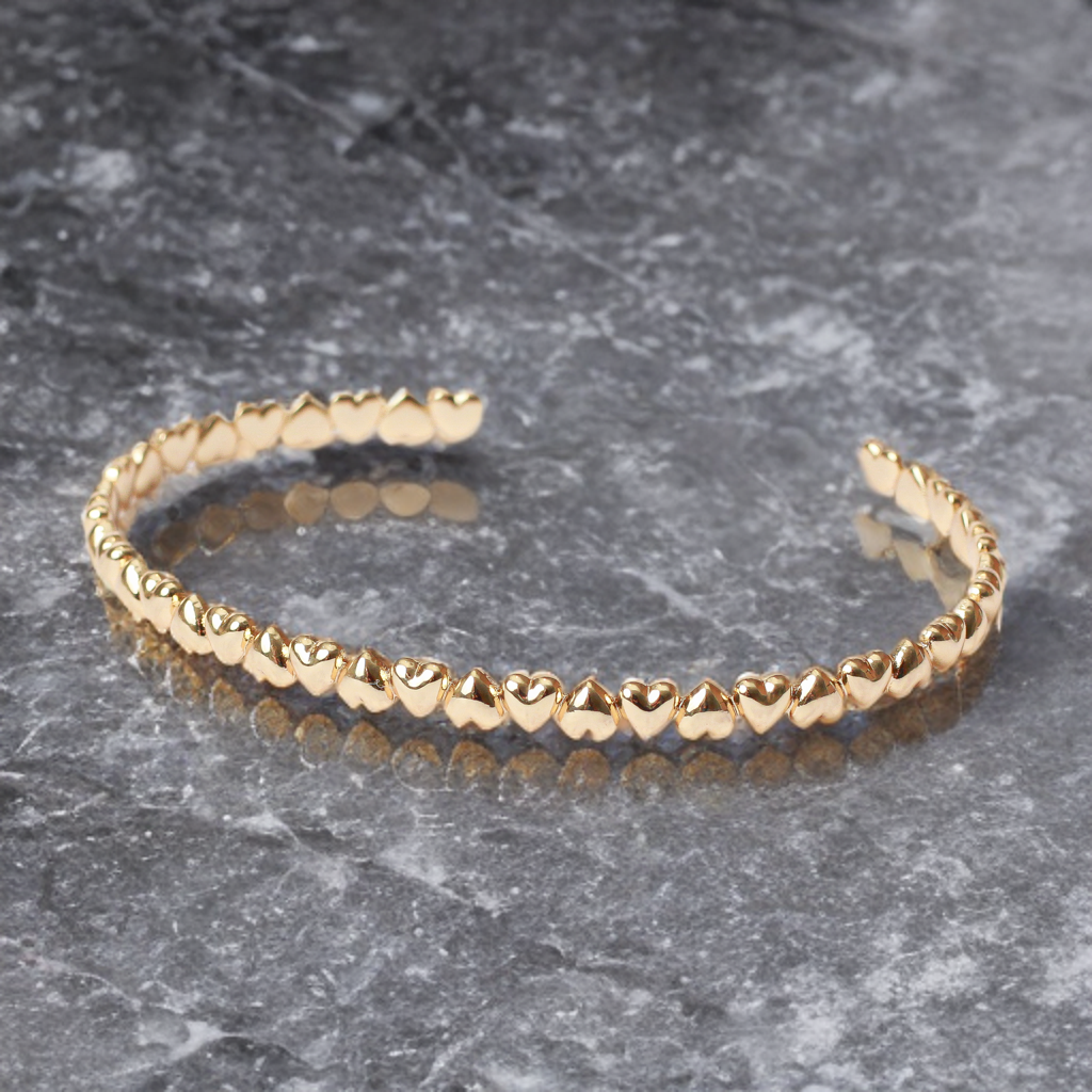 Pulsera en baño de oro de 18k