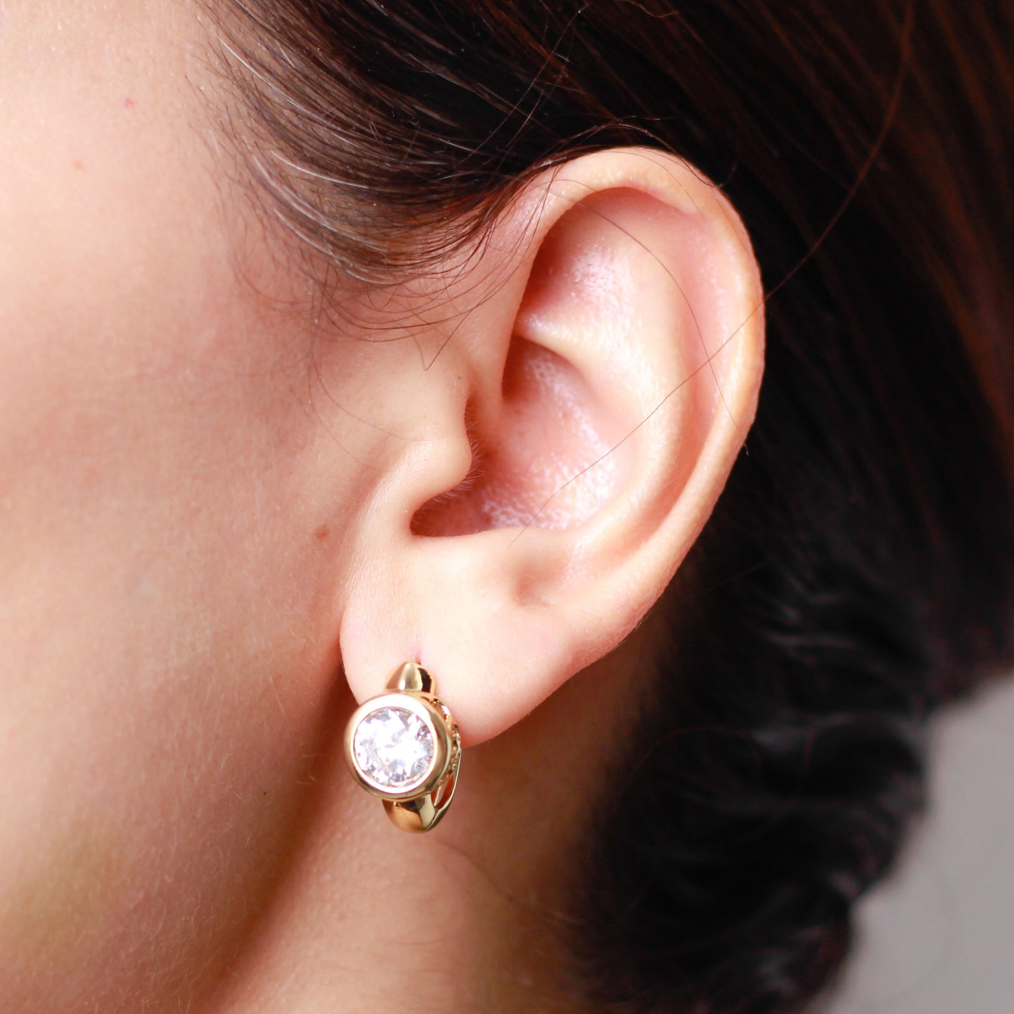 Arete en baño de oro 18k