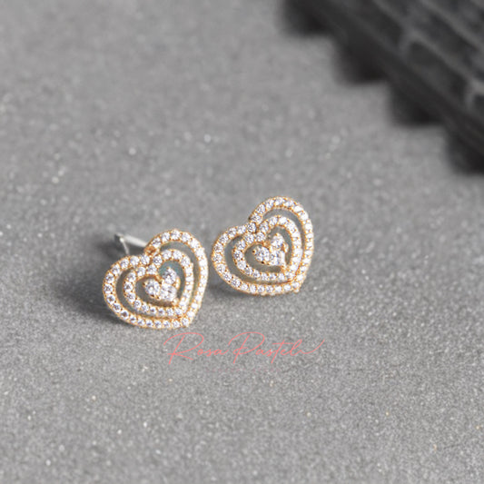 Aretes en baño de oro 18k