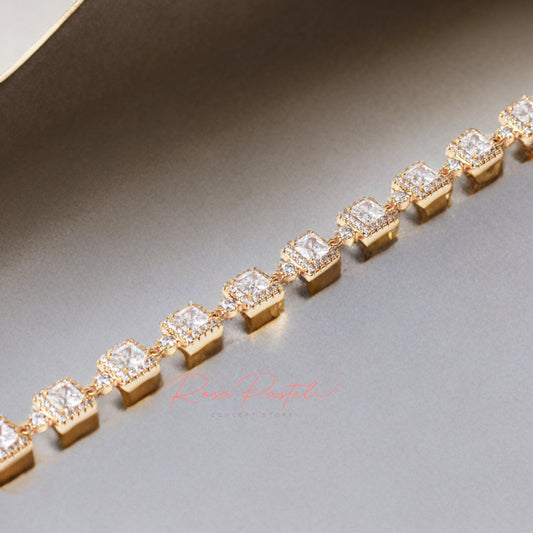 Pulsera en baño de oro de 18k