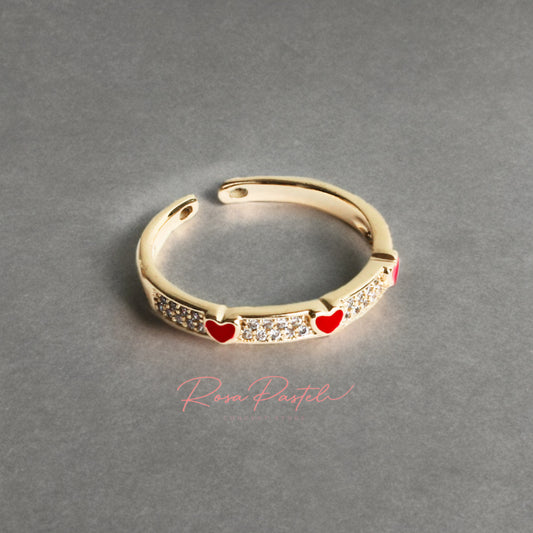 Anillo en baño de oro 18k