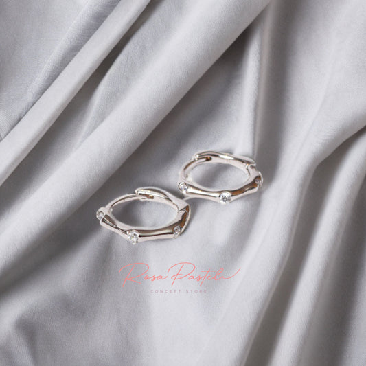 Arete en baño Rodio