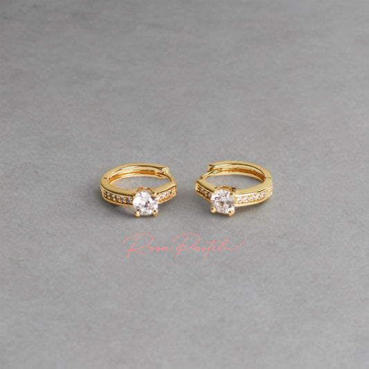 Arete en baño de oro 18K