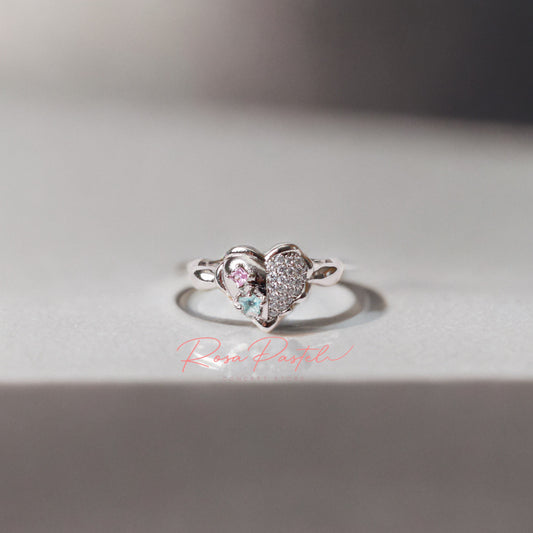 Anillo en baño de rodio