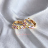 Aretes en baño de oro 18k