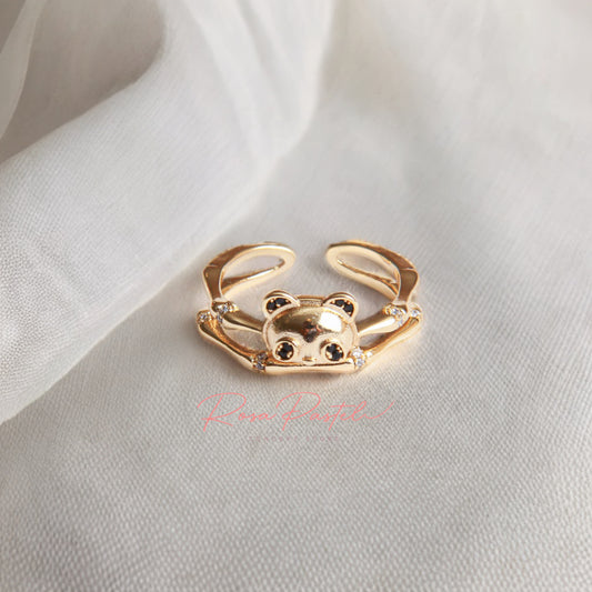 Anillo en baño de oro 18k