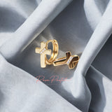 Arete en baño de oro 18k