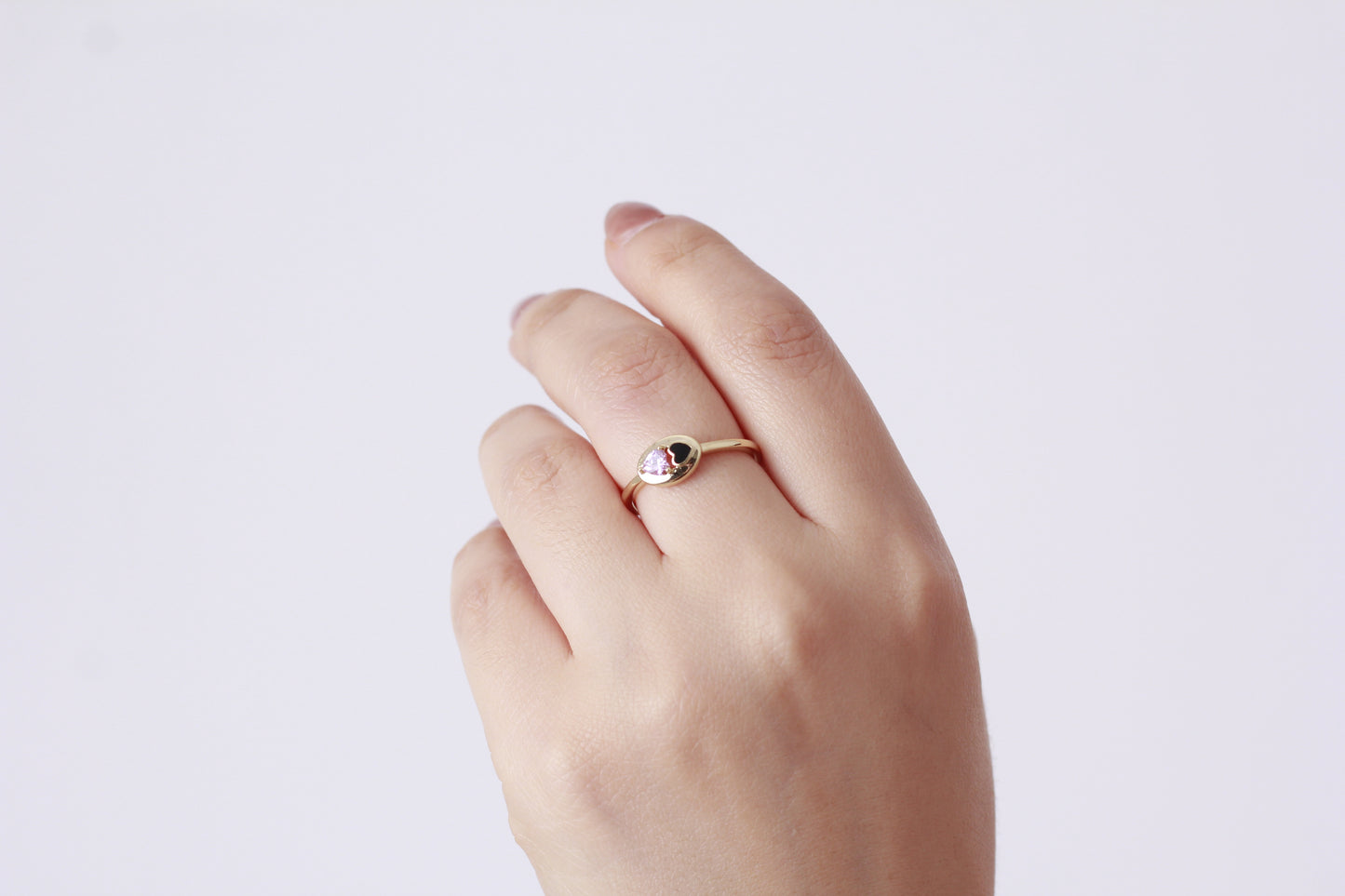 Anillo en baño de oro 18 k