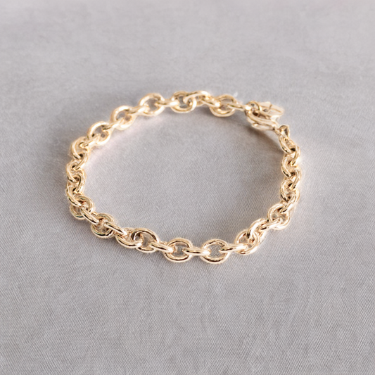 Pulsera en baño de oro 18k