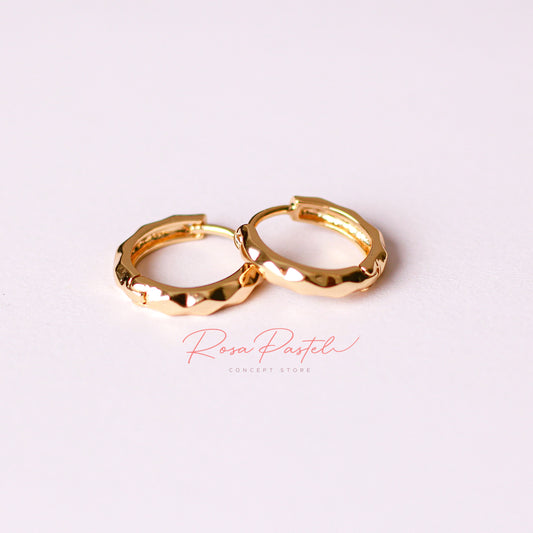Arete en baño de oro 18k
