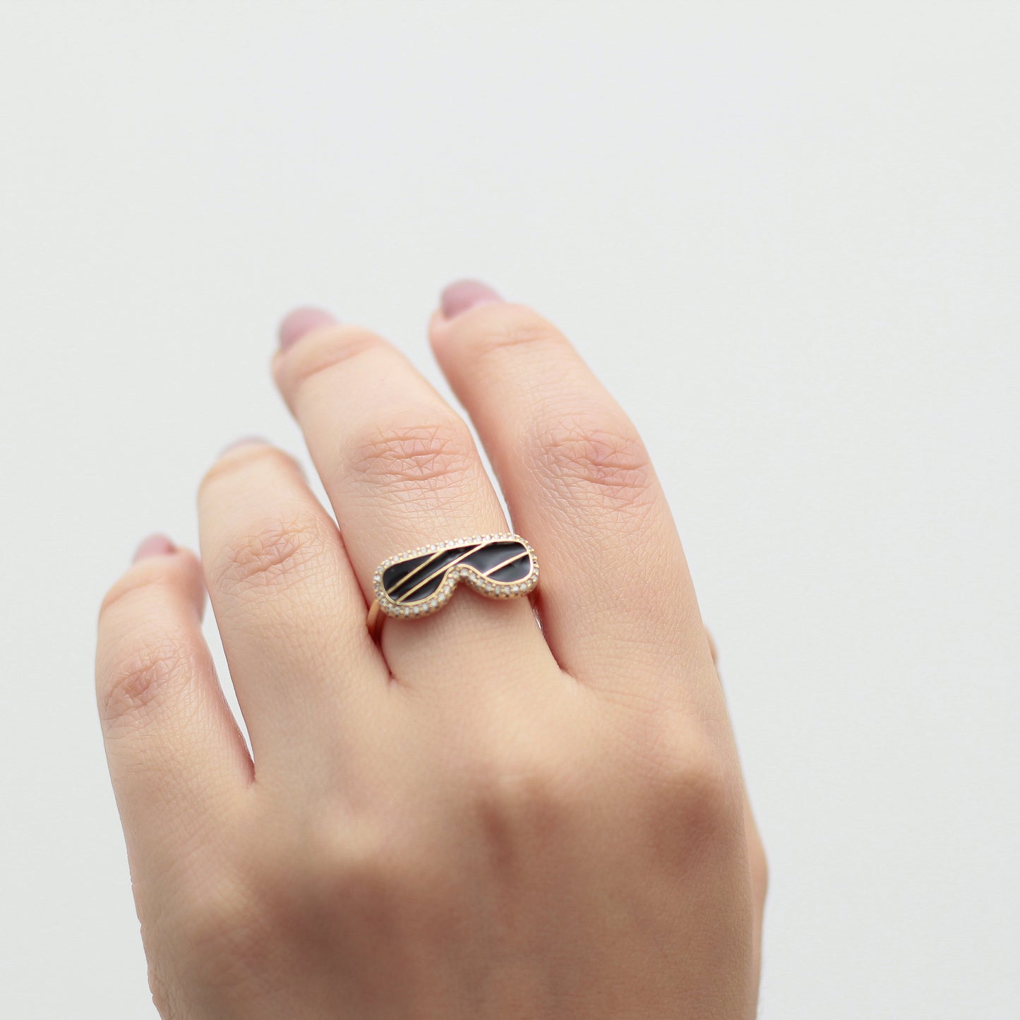 Anillo en baño de oro 18k