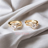 Arete en baño de oro 18k