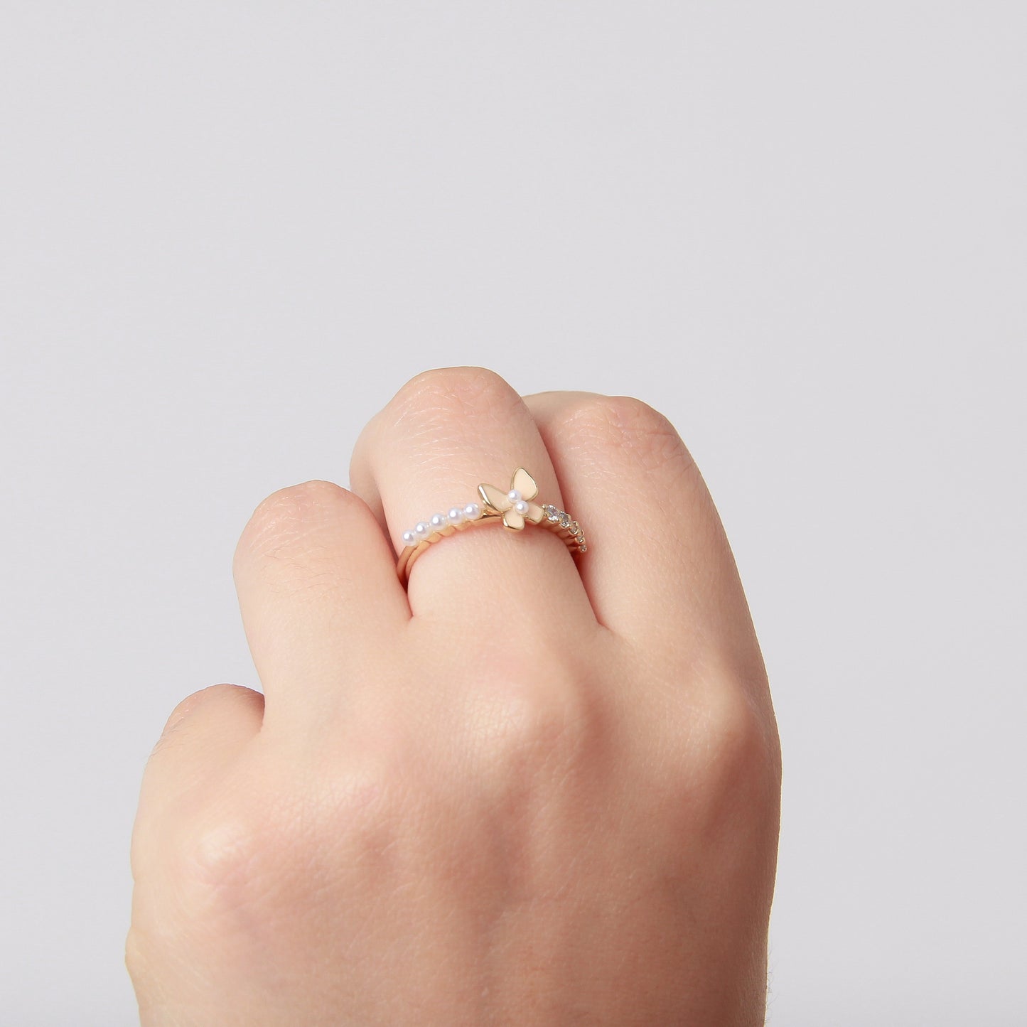Anillo en baño de oro 18 k