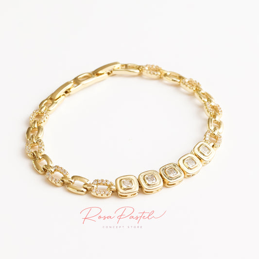 Pulsera en baño de oro 18k