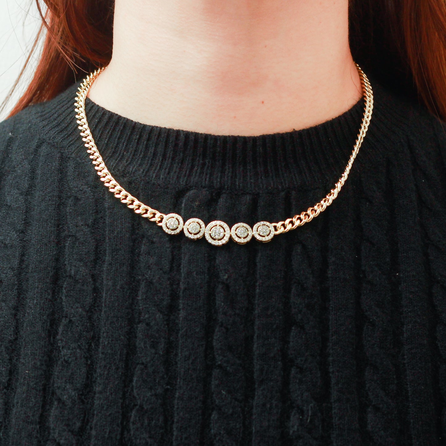 Collar baño de oro 18k