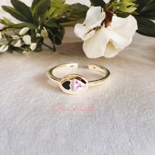 Anillo en baño de oro 18 k