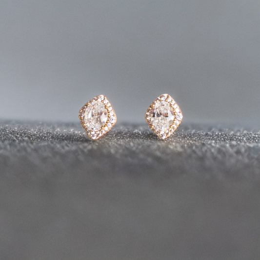 Aretes en baño de oro 18K