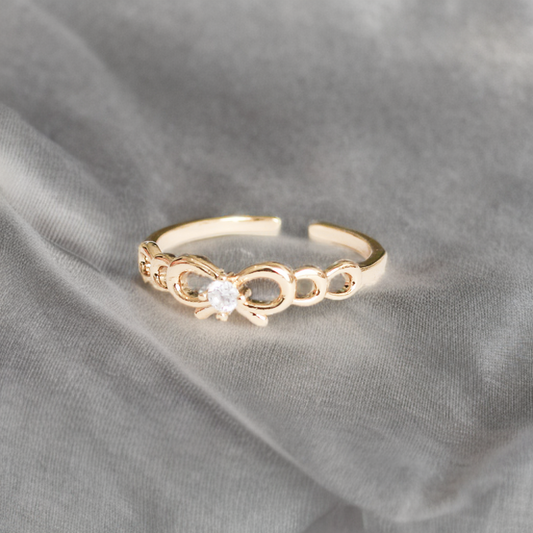 Anillo en baño de oro 18 k