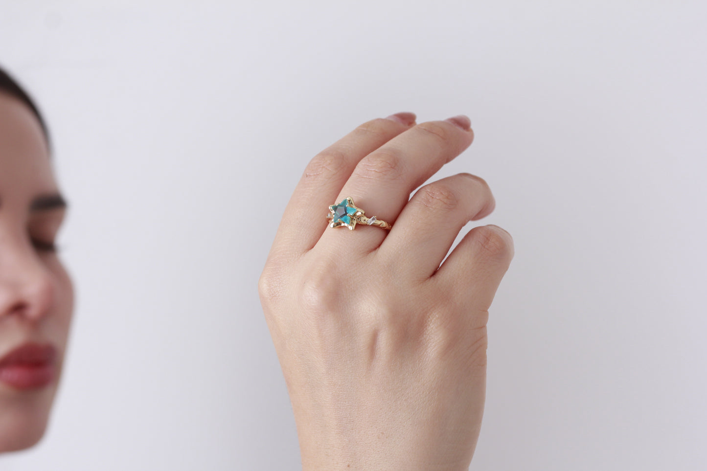 Anillo baño de oro 18k