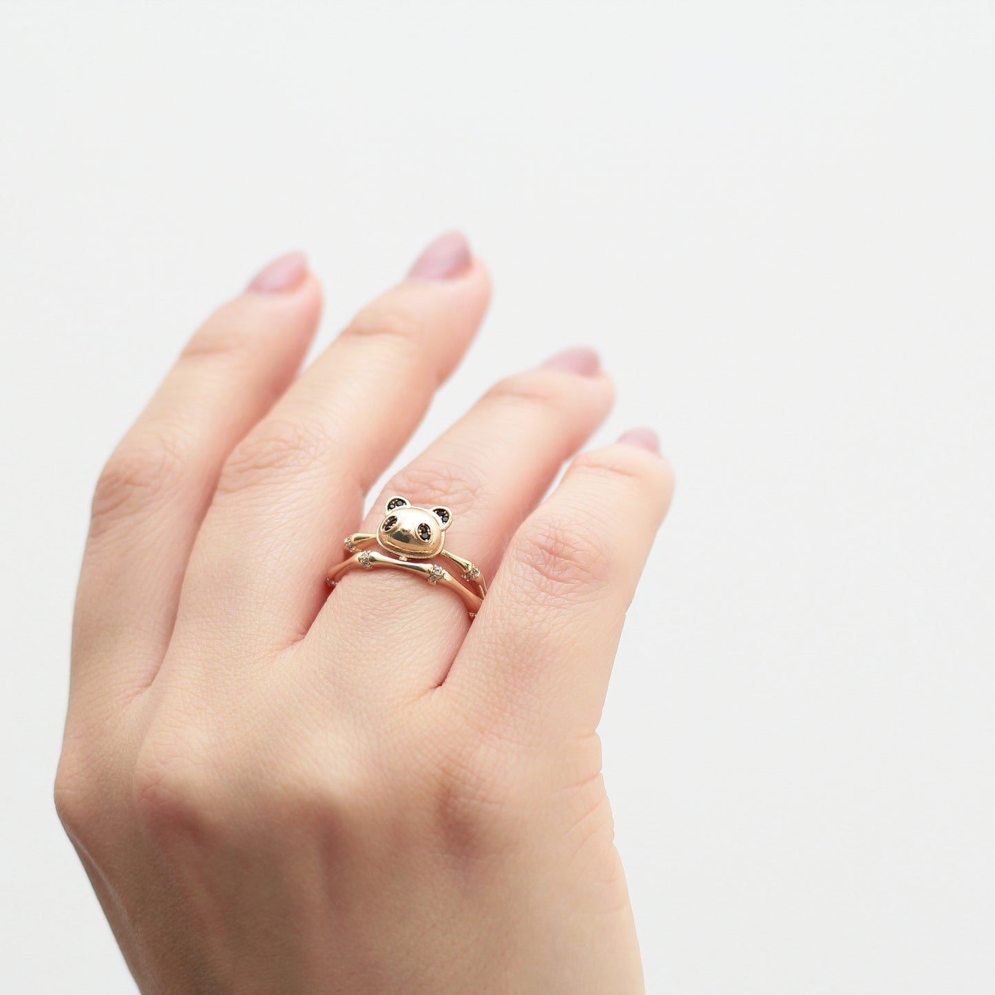 Anillo en baño de oro 18k