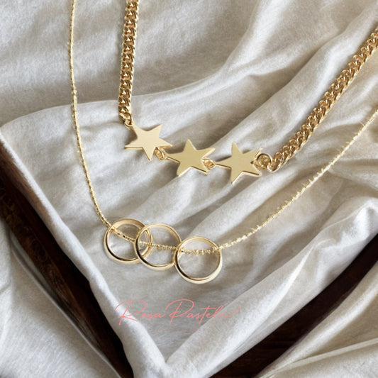 Collar en baño de oro 18k