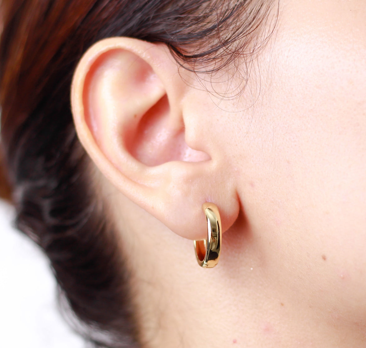 Arete en baño de oro 18k