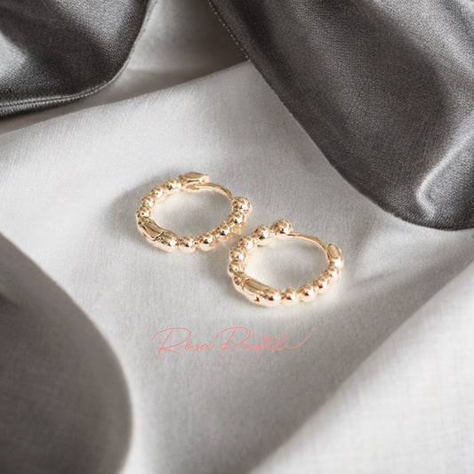 Aretes en baño de oro 18K