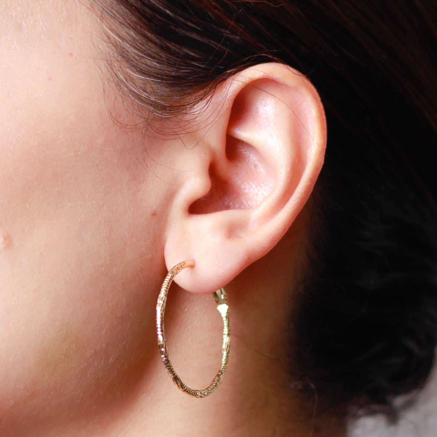 Arete en baño de oro 18k