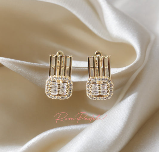 Arete en baño de oro 18k