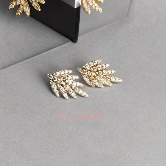 Aretes en baño de oro 18k