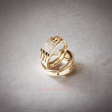 Arete en baño de oro 18k