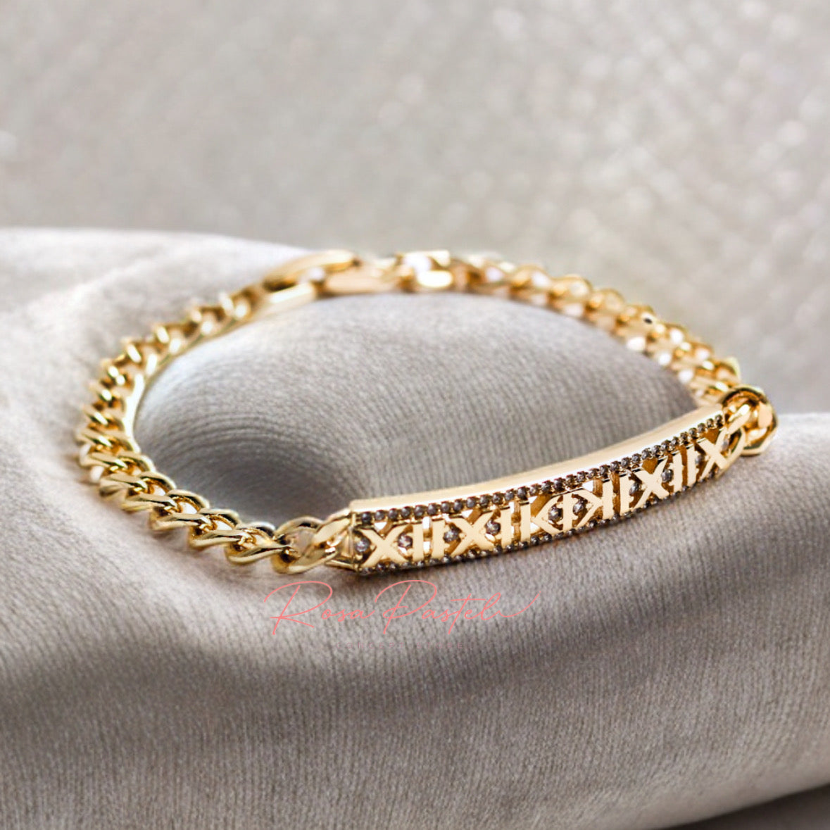 Pulsera en baño de oro 18k