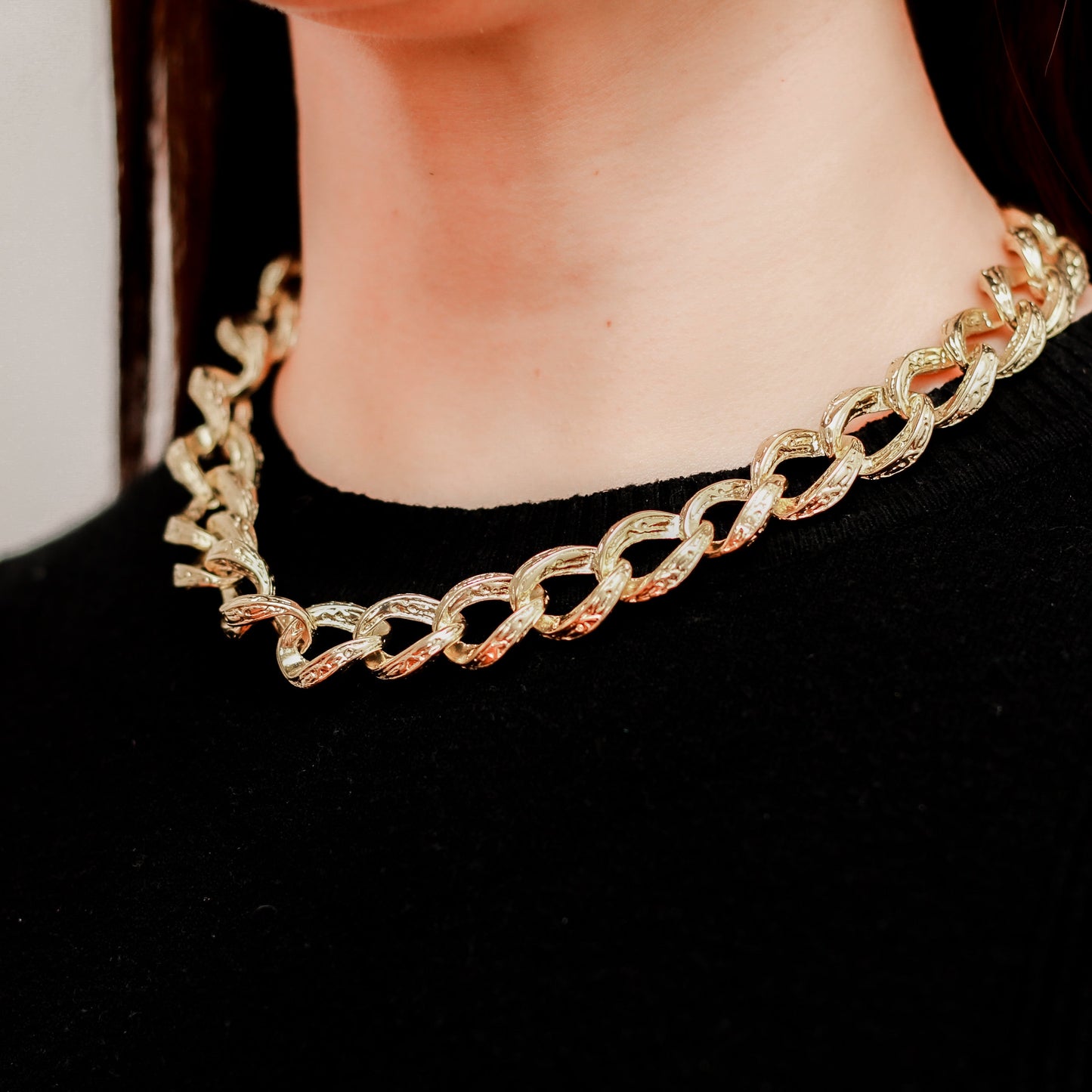 Cadena en baño de oro 18k