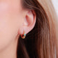 Arete en baño de oro 18K