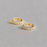 Arete en baño de oro 18 k