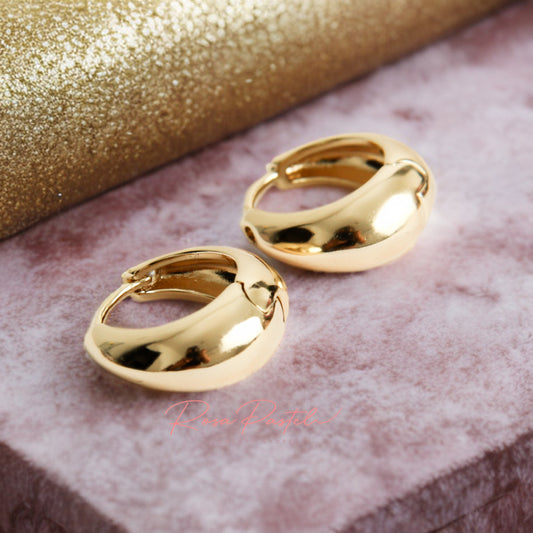 Arete en baño de oro 18k