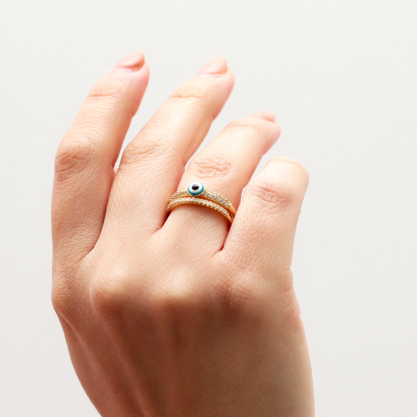 Anillo en baño de oro 18k
