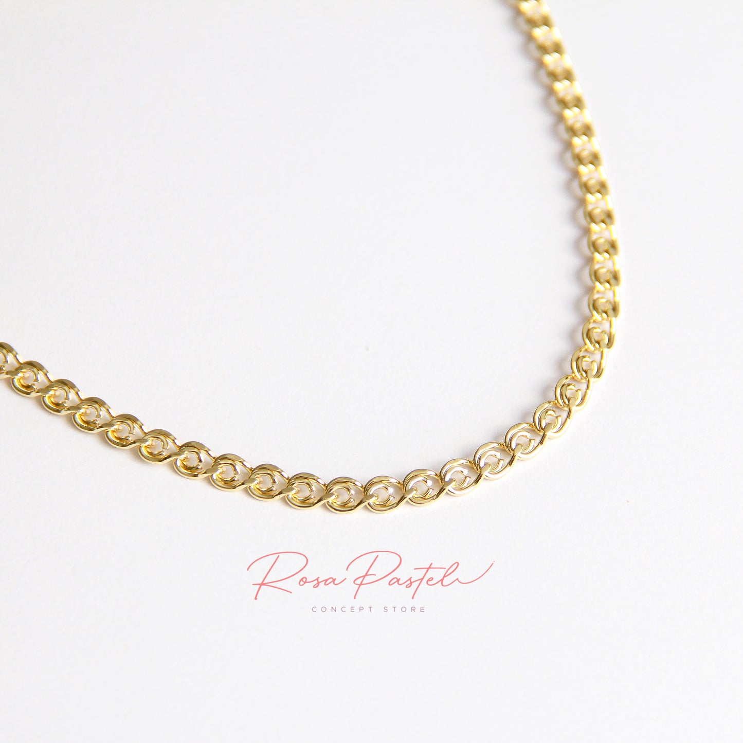 Cadena baño de oro 18k