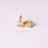 Arete en baño de oro 18k