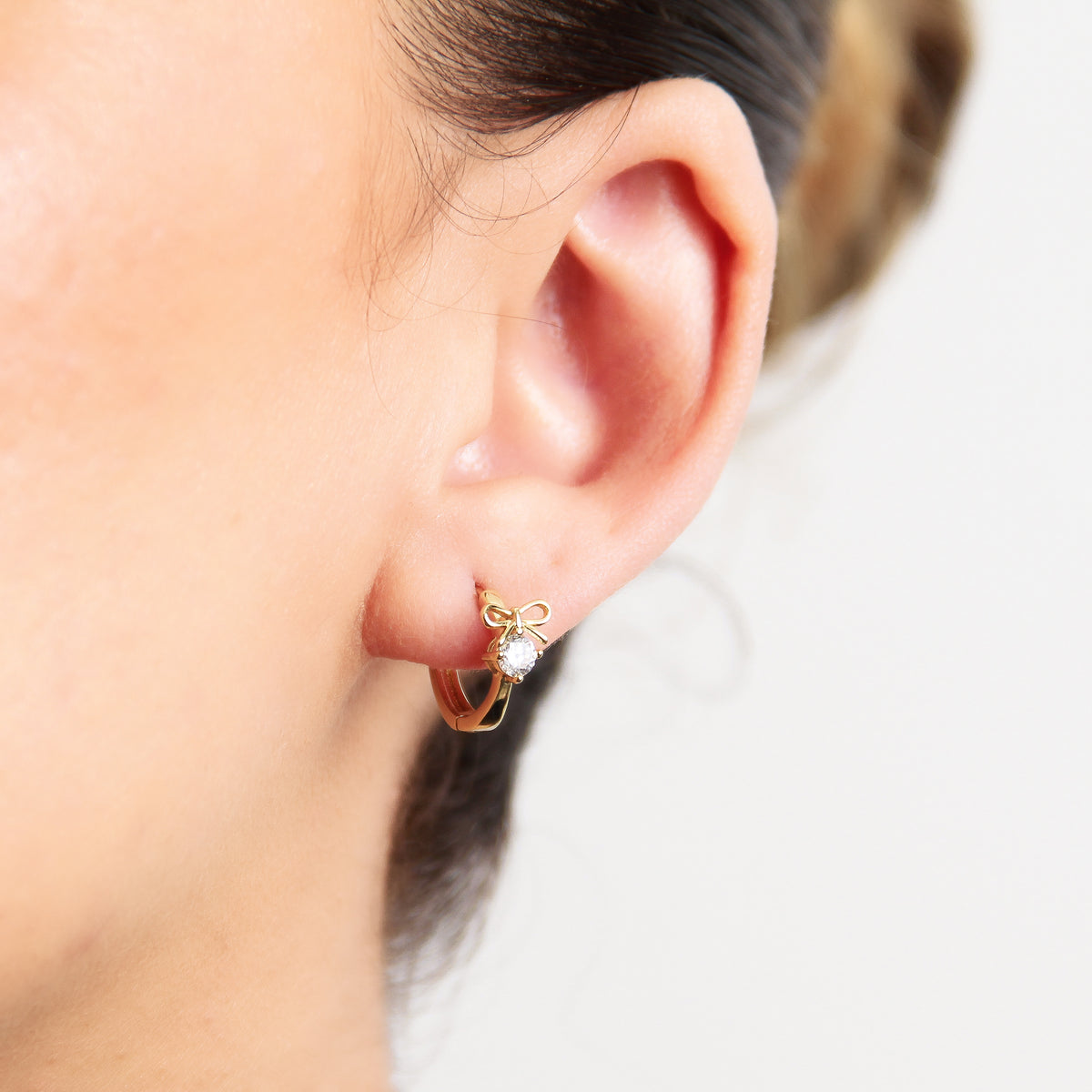 Arete en baño de oro 18K