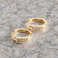 Arete en baño de oro 18k