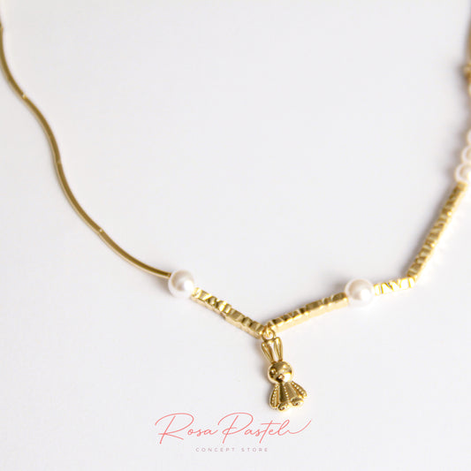 Collar en baño de oro 18k