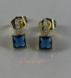 Aretes en baño de oro 18k